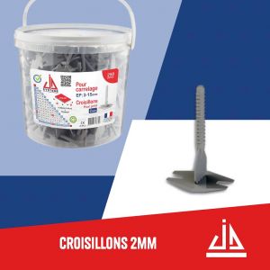 Croisillons 2 mm 250 pces Pour carrelages de 3/15mm