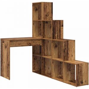 VidaXL Bureau d'angle Bois ancien 101.5 x 149.5 x 149.5 cm