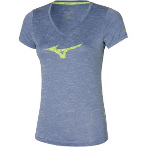 Mizuno Impulse Core RB T-shirt Femme, bleu XS T-shirts course à pied