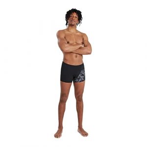 Speedo Boxer de bain Homme Allover coupe en V noir/gris