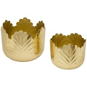 Atmosphera Cache-pot Belli doré 21x18cm créateur d'intérieur