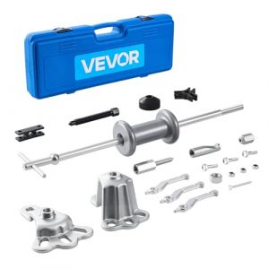 VEVOR Ensemble d'Extracteur &agrave; Inertie 9-en-1, Kit d'Extraction de Roulements de Moyeux de Roue Avant, d&rsquo;Essieu Arri&egrave;re et D&eacute;bosseleur 15PCs, avec Coffret de Transport, pour R&eacute;paration Atelier Garage