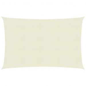 VidaXL Voile d'ombrage 160 g/m² Crème 2x3 m PEHD