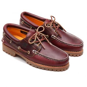 Timberland Authentics 3 Eye Classic, Chaussures Bateau Homme, Marron Burgundy Full Grain, 44 EU