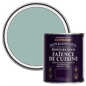 Rust-oleum Peinture Bleue Résistante à l'eau pour Faïence de Cuisine, Finition Mate - Bleu Littoral 750ml