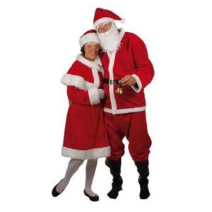 Ptit Clown D&eacute;guisement P&egrave;re No&euml;l adulte peluche (taille unique)