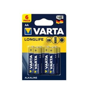 Image de Varta Pile Alcaline - AA x 6 - Longlife (LR6)