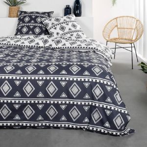 Today Parure de lit 2 personnes Coton 57 Fils Imprimé Julie