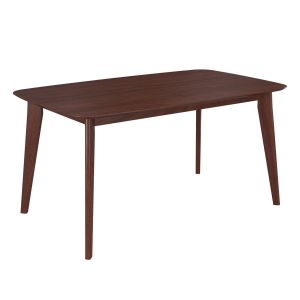 Image de Rendez Vous D&eacute;co Table extensible rectangulaire Oman 150/180 cm en bois fonc&eacute; - Bois fonc&eacute;