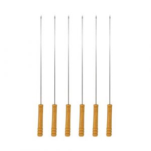 Image de La cuisine de thom Accessoire barbecue et plancha 6 BROCHETTES BAMBOU