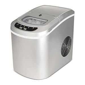 Wilfa FROSTBITT Machine à glaçons - fabrique 70 glaçons par heure et jusqu’à 12 kg de glace par jour, petit et compact, voyant indicateur, argenté