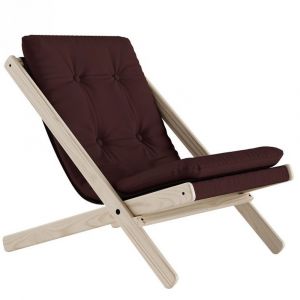 Fauteuil futon BOOGIE hêtre massif coloris marron