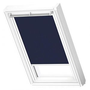 Velux Original Store Occultant (DKL), Cadre Blanc, M06, 306, Bleu Foncé - Bleu Foncé