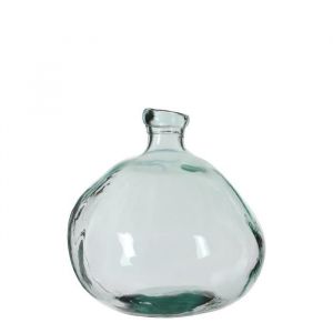 Mica Decorations Vase Organic - H33 x Ø33 cm - Transparent