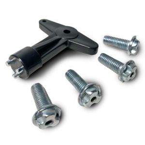 4 vis + clé pour fixation moyeu de jante centre de roue Renault Opel 7700422600