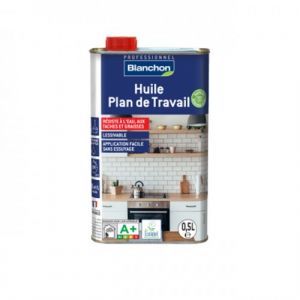 Blanchon Huile plan de travail Biosourcée 0,5 L - Incolore mat