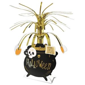 Ruedelafete Grand Centre de table vertical Chaudron HALLOWEEN 45cm