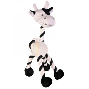 Trixie Peluches pour Chiens 4 jouets à corde et balle de tennis, 28cm