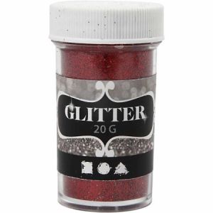 Image de Creotime Paillettes fines - Rouge - 20 g