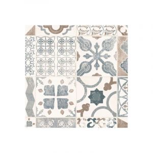 Décoweb Tarkett - Sol Lino - Carreaux de ciment - Naturel - Rouleau de 2m x 5m