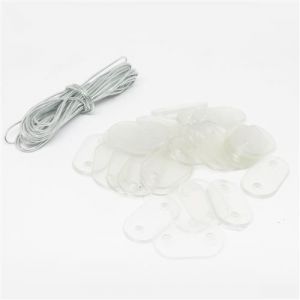 Image de Linxor Lot de 50 kits de fixation pour brise vue - Transparent Transparent