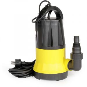 wiltec Pompe immergée avec capteur de niveau d'eau – 400 w, 7300 l/h – Base inox – Refoulement max. 7,5 m, profondeur max. 7 m – Thermorégulateur –
