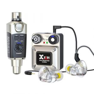 Xvive U45T9-5,8 GHz Syst&egrave;me de surveillance auditive sans fil avec oreillettes et &eacute;tui