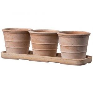 Deroma Kit Trio Vaso mini Siena terre cuite