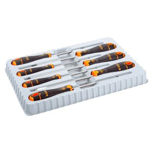 Bahco Jeu de 7 tournevis vis &agrave; fente/Phillips avec poign&eacute;e en caoutchouc - B219.017