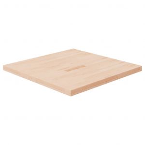VidaXL Dessus de table carré 80x80x4 cm Bois chêne massif non traité