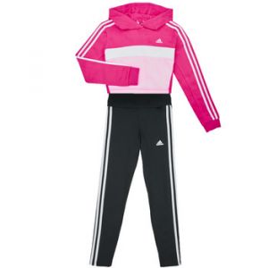 Adidas 3 Stripes Tiberio Cropped Survêtement Filles - Noir, Multicouleur