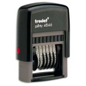Visiodirect Timbre num&eacute;roteur &agrave; encrage automatique Printy 4846 - hauteur des caract&egrave;res 4 mm