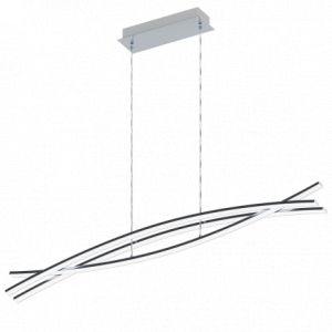 Image de Eglo Suspension chrome design Nevado LED L90 cm - Chrome