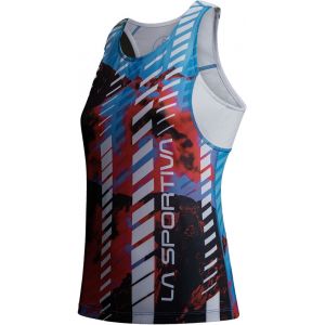 La Sportiva Sky Débardeur Femme, malibu blue/hibiscus M T-Shirts Running