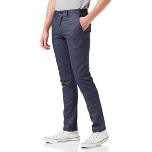 Tommy Hilfiger Bleecker Fausse Laine Velours côtelés, Desert Sky, 34 W/32 L Homme