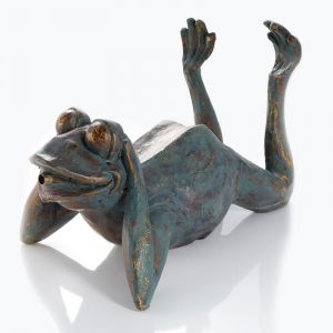 Esotec Figurine de gargouille grenouille jardin d?eau décoration figurine de bassin 100731