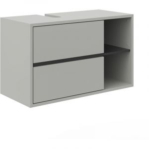 Vicco - Meuble sous vasque simple Viola, Gris, 100 x 60 cm