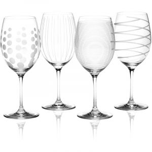 Mikasa Cheers Lot de 4 Verres à vin Rouge en Cristal