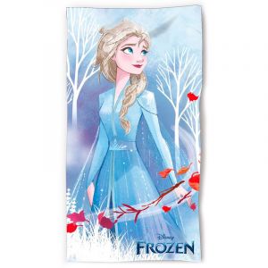 Serviette de plage en microfibre fille Disney Frozen Elsa