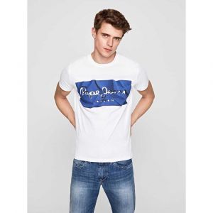 Pepe Jeans RAURY T-Shirt, Bleu (Blue 551), Small (Taille Fabricant:S) Homme