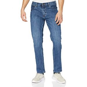 WRANGLER Authentic Regular Jeans, Bleu (Mid Stone 14V), 36W / 34L Homme