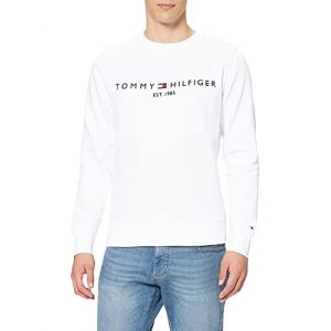 Image de Tommy Hilfiger Sweat-Shirt avec Logo Tommy Maillot de survêtement, White, XXL Homme