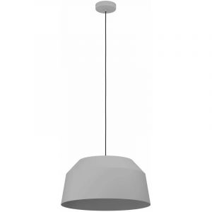 Eglo Suspension Contrisa en gris, à une lampe, Ø 52 cm