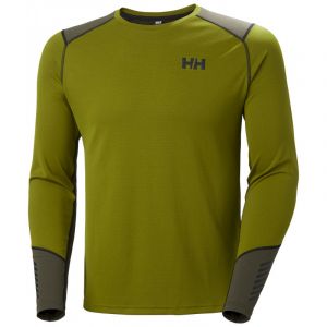 Helly Hansen Mens LIFA Active Crew, Olive Green, 2XL