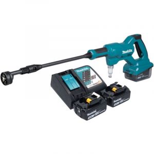 Makita Dhw 180 rt nettoyeur à pression sur batterie 18 v 24 bar + 2x batterie 5,0 Ah + chargeur