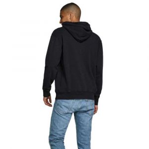 Jack & Jones JJEWASHED Sweat Hood Noos Sweatshirt à Capuche, Noir, S Homme
