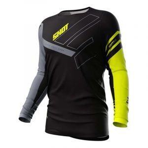 Shot Maillot cross Contact Rush neon yellow- S