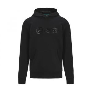 Sweat &agrave; Capuche Mercedes-AMG Petronas Motorsport Team Officiel F1 - Homme - Noir