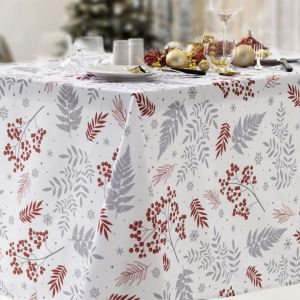 Calitex Nappe rectangle TENTATION Douceur hivernale Rouge