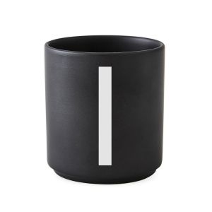 Design Letters AJ Mug Porcelain Black I black / white